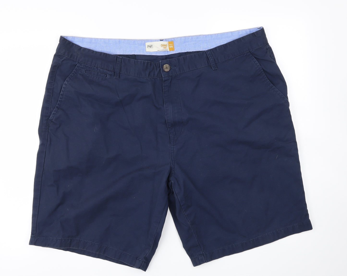F&F Mens Blue   Chino Shorts Size 44 in