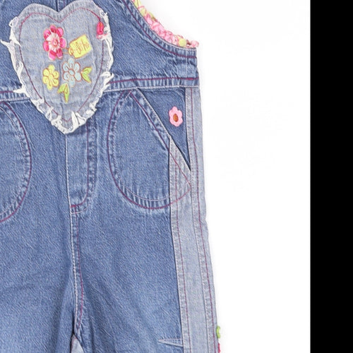 Oilily  Blue Animal Print  Dungaree One-Piece Size 18-24 Months