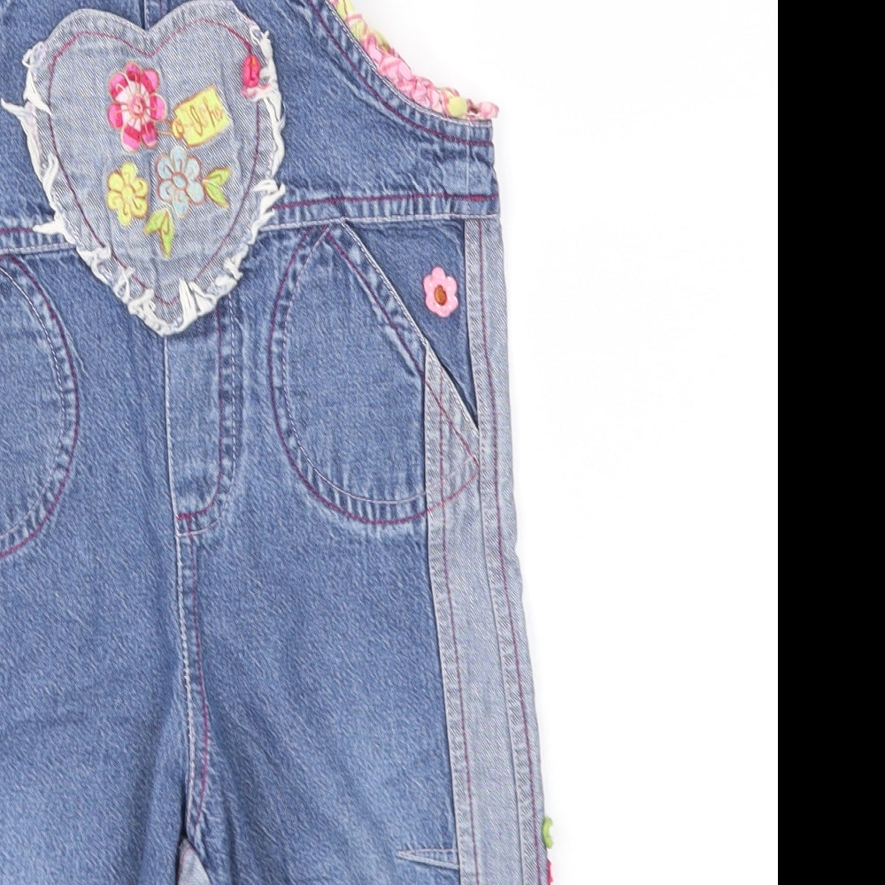 Oilily  Blue Animal Print  Dungaree One-Piece Size 18-24 Months