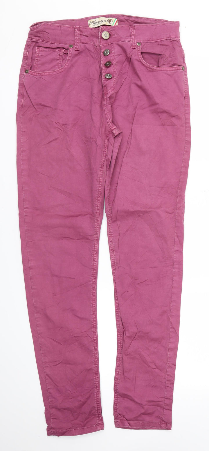 Made in Italy Womens Purple   Straight Jeans Size 30 L30 in