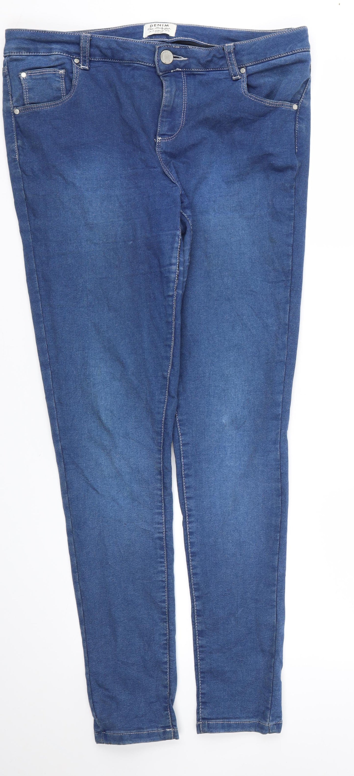 denim  Womens Blue   Skinny Jeans Size 12 L30 in