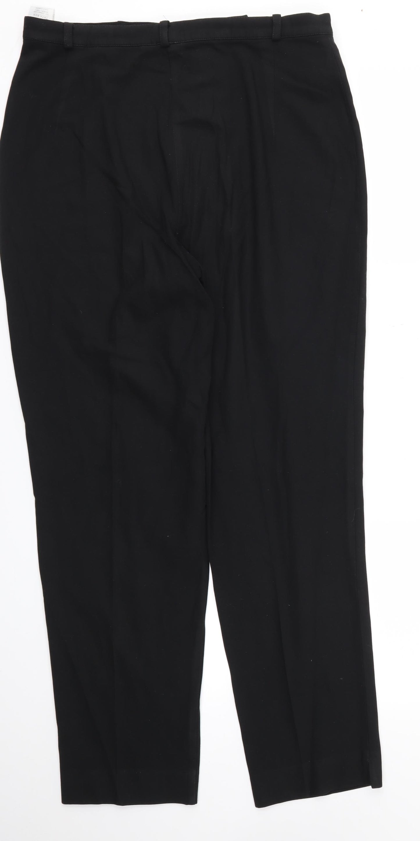 m&s Womens Black   Trousers  Size 16 L28 in