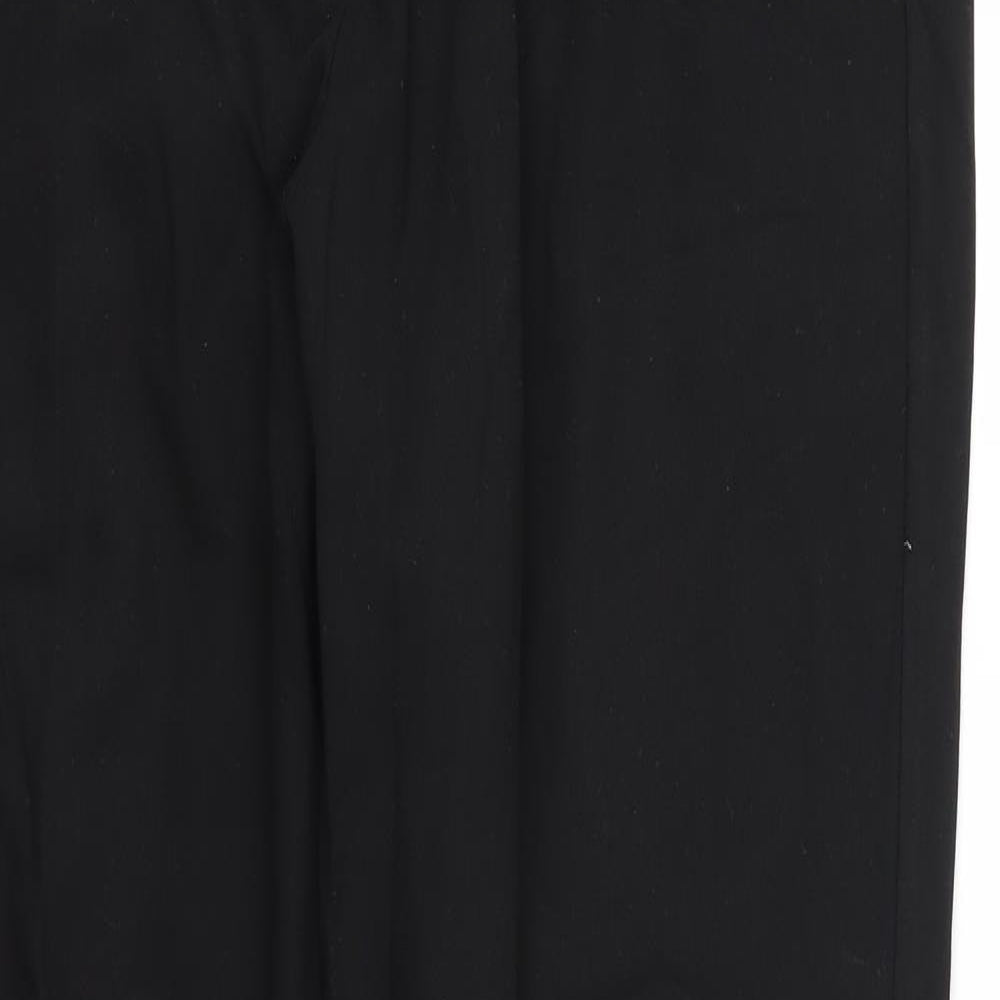 m&s Womens Black   Trousers  Size 16 L28 in