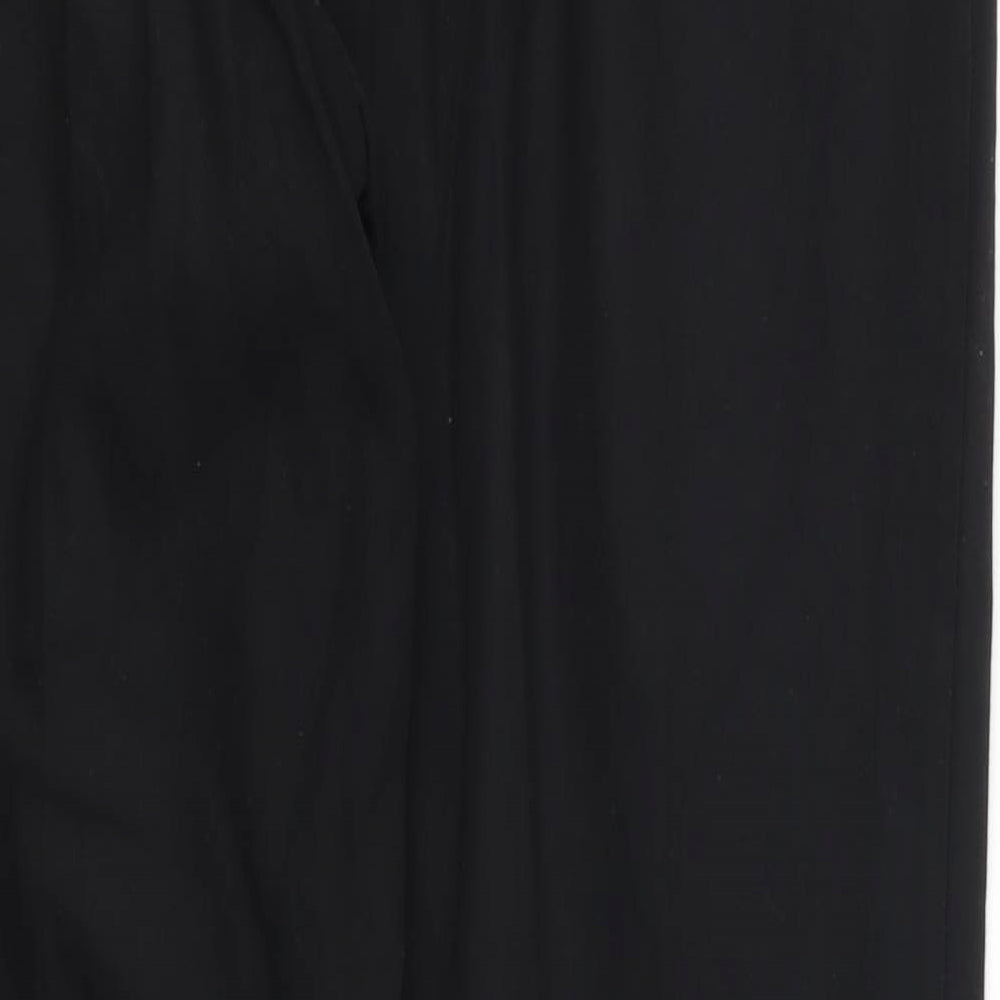 m&s Womens Black   Trousers  Size 16 L28 in