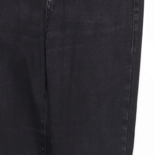 Denim & Co. Womens Black   Skinny Jeans Size 16 L28 in