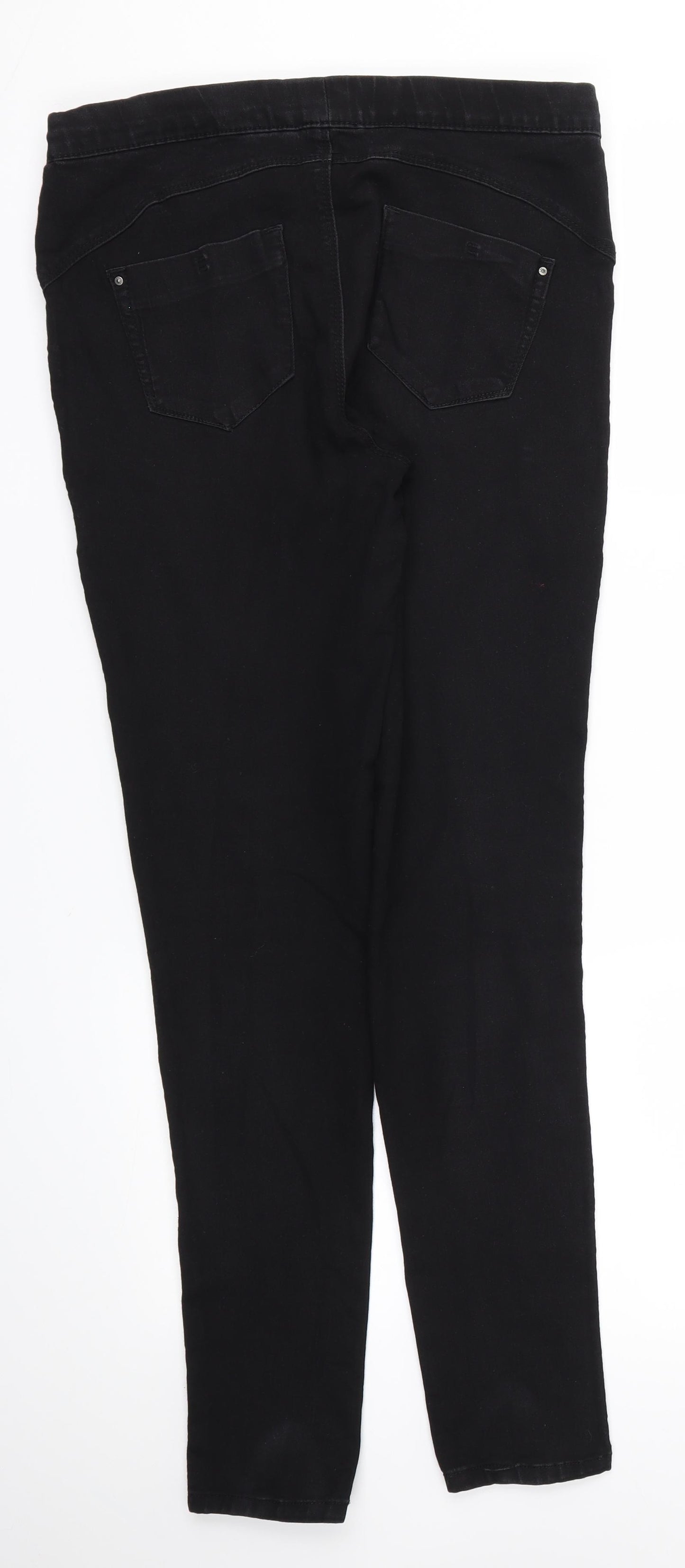 Denim & Co. Womens Black   Skinny Jeans Size 10 L30 in