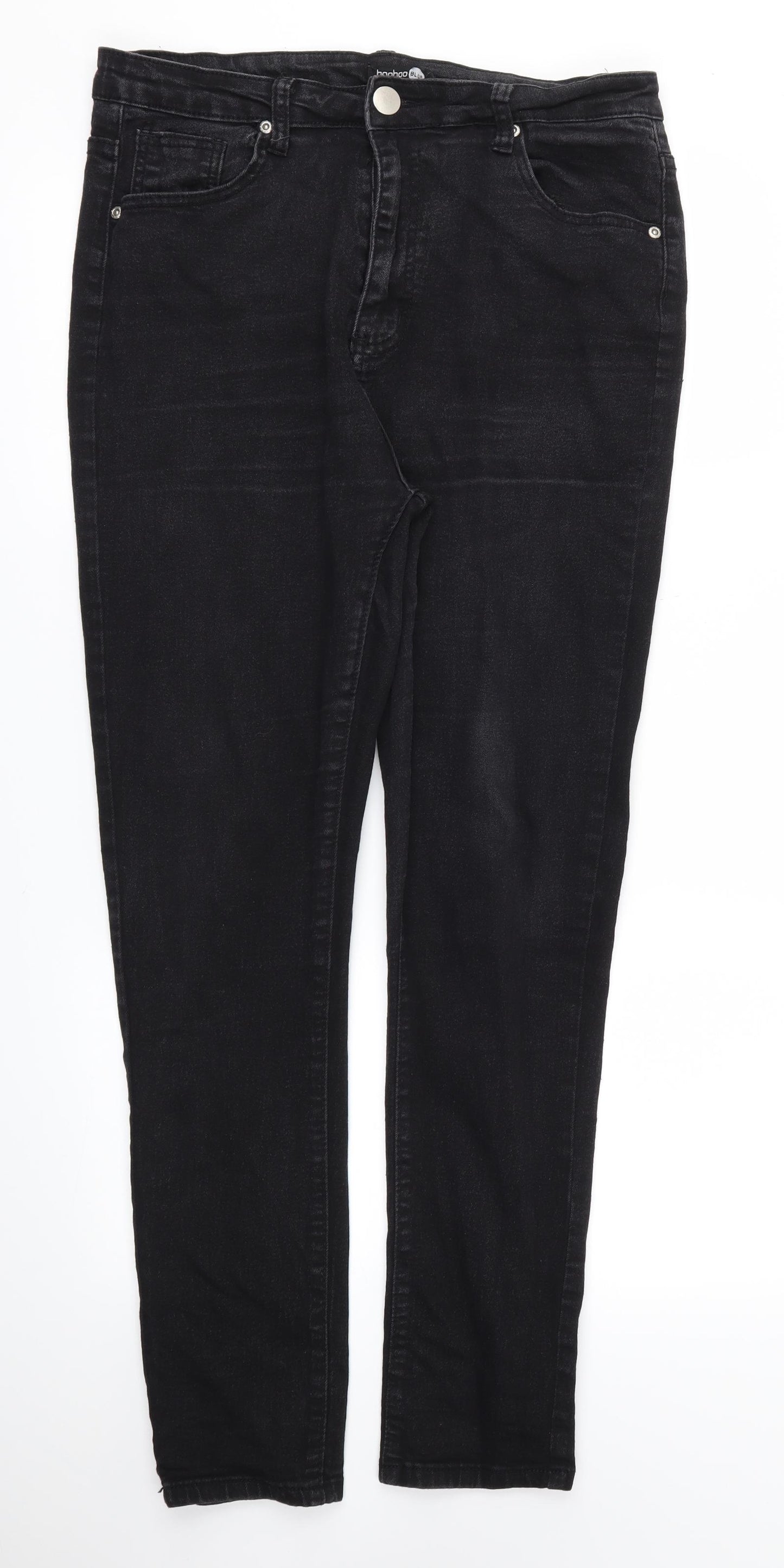 Boohoo Womens Black   Skinny Jeans Size 14 L29 in
