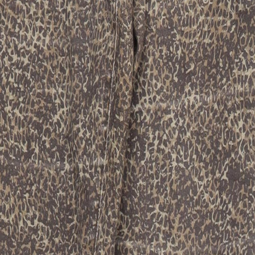 benotti  Womens Brown Animal Print  Skinny Jeans Size 12 L29 in