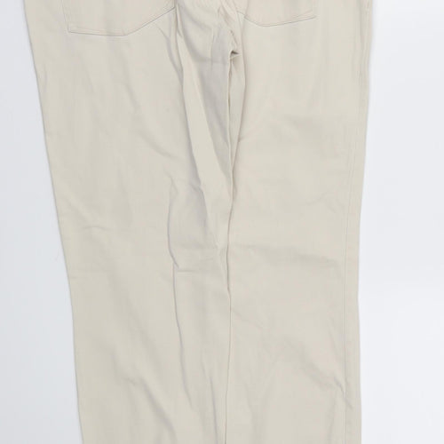 H&M Womens Ivory   Skinny Jeans Size 8 L27 in
