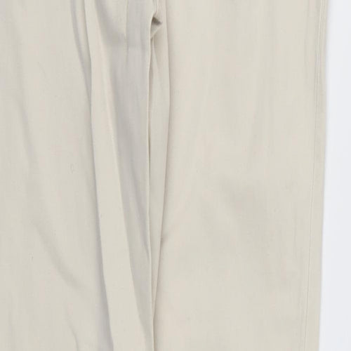 H&M Womens Ivory   Skinny Jeans Size 8 L27 in
