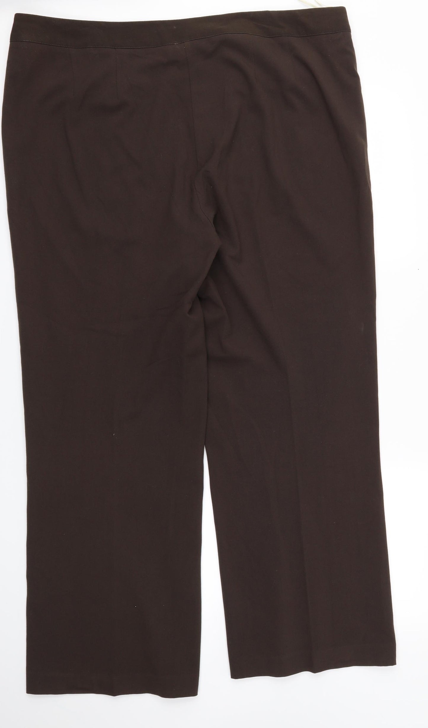 Mia Moda Womens Brown   Trousers  Size 20 L27 in