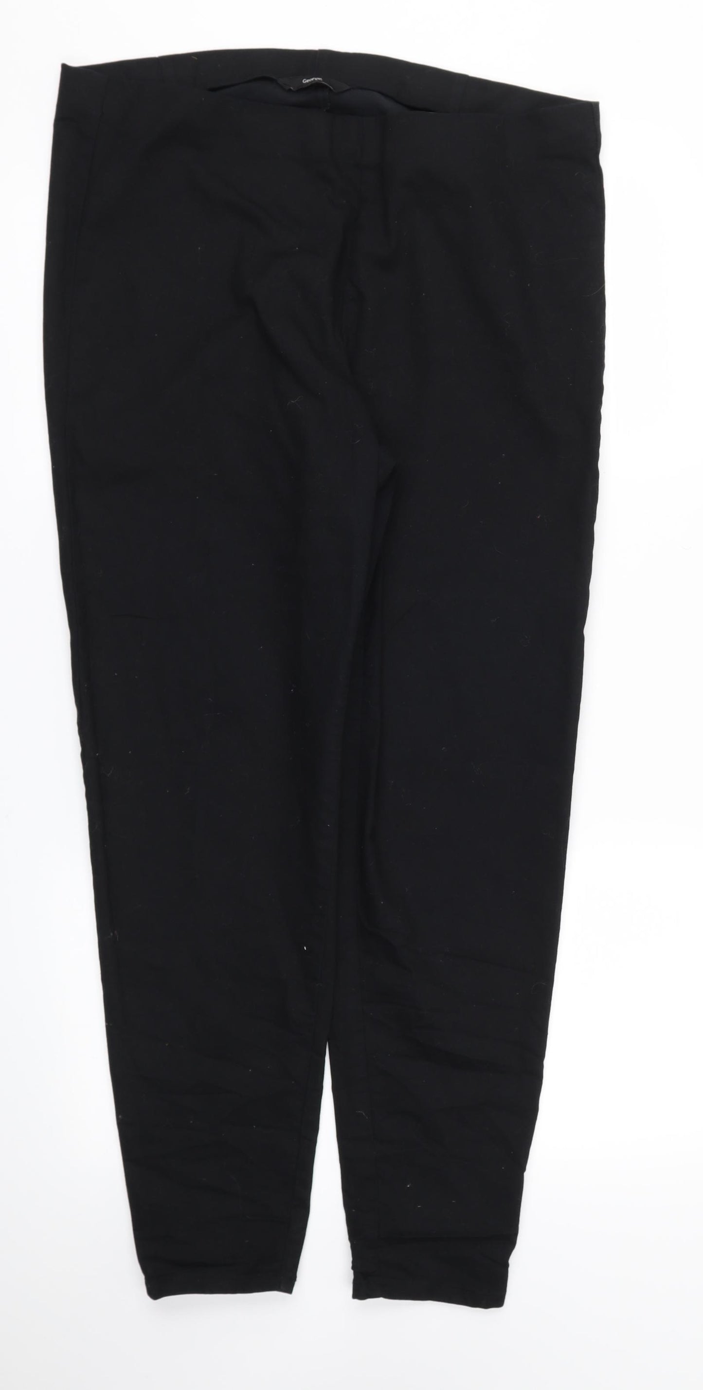 George Womens Black Houndstooth  Trousers  Size 18 L29 in