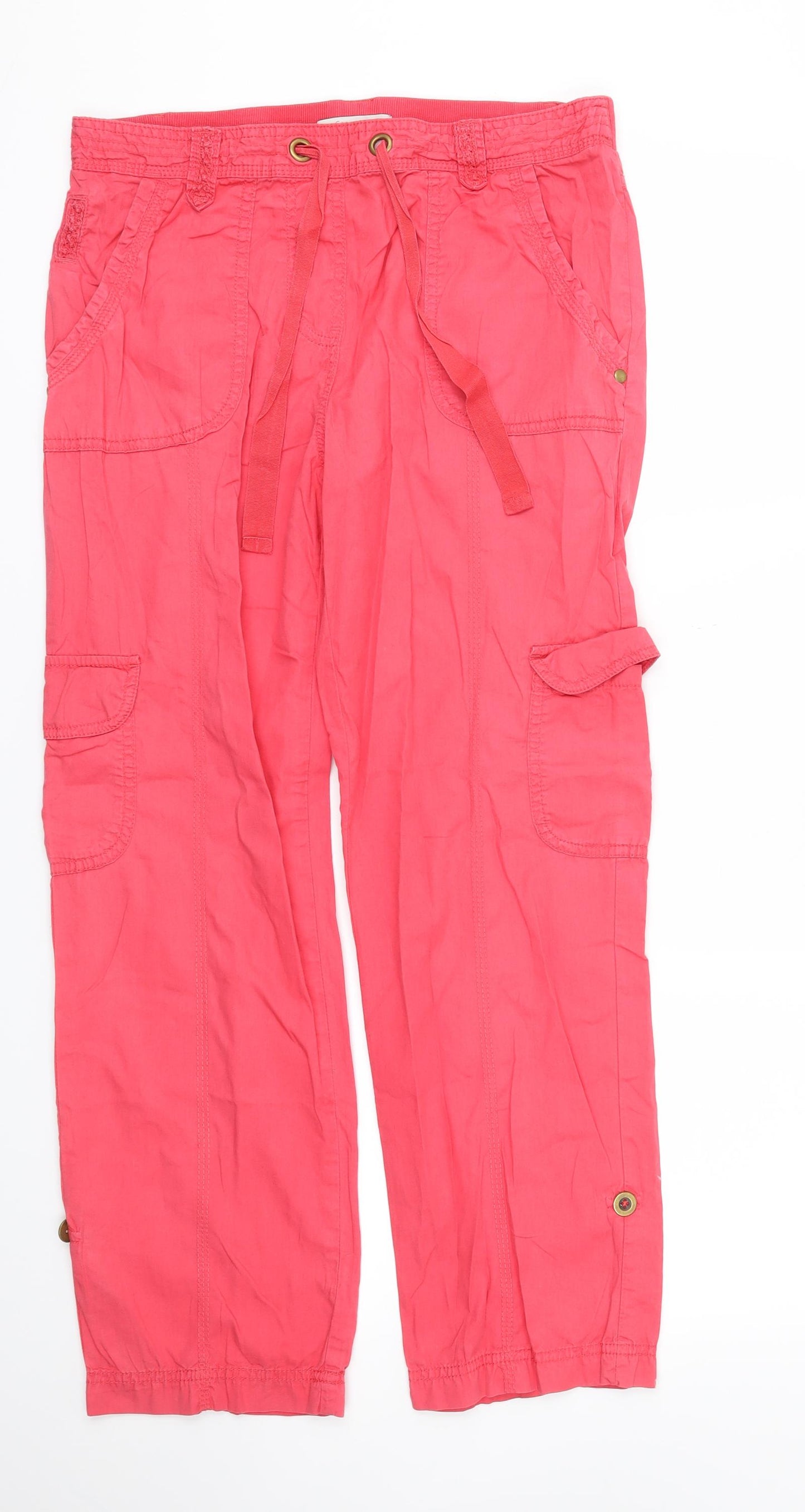 George Womens Red   Trousers  Size 8 L29 in