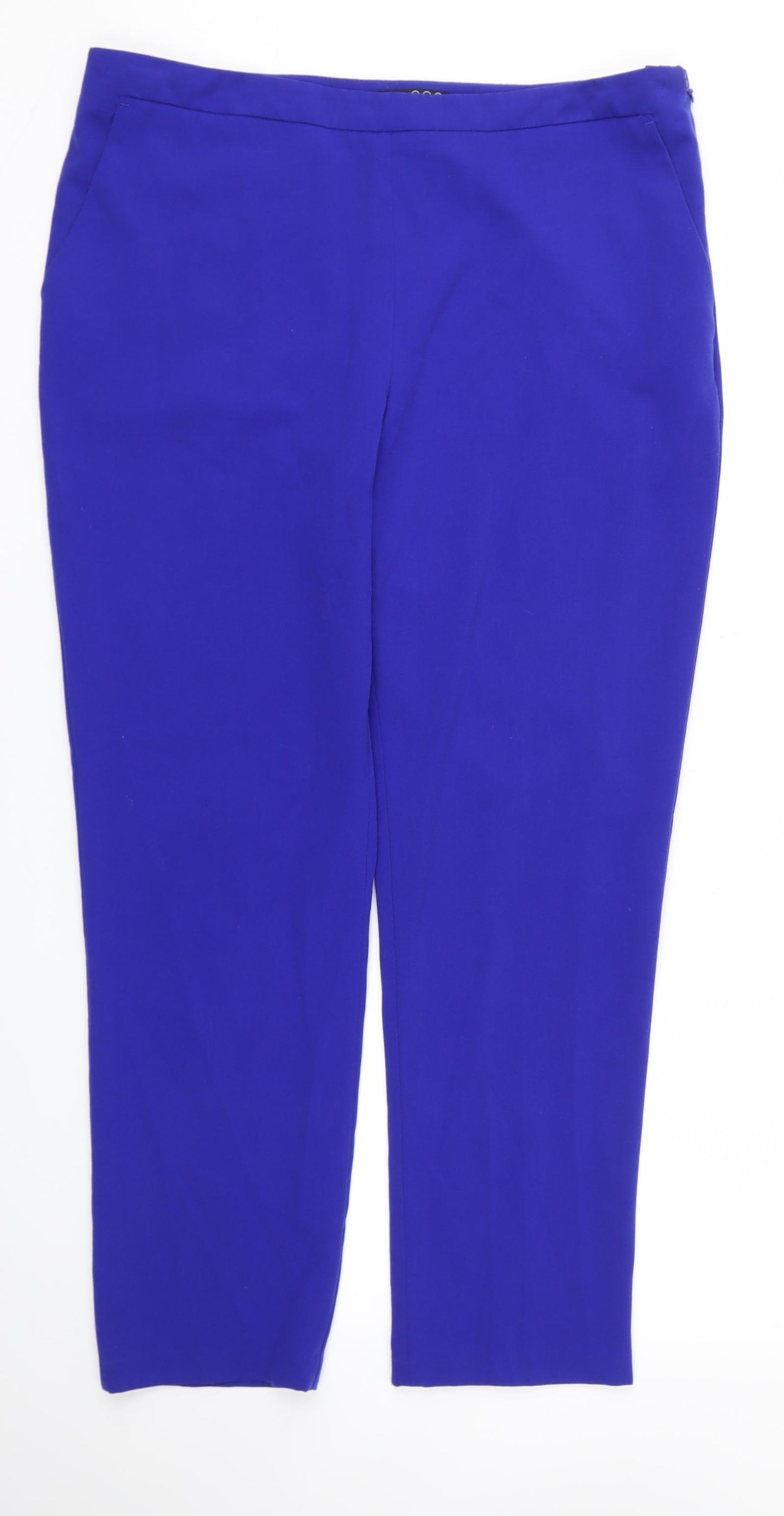 Primark Womens Blue   Trousers  Size 14 L26 in