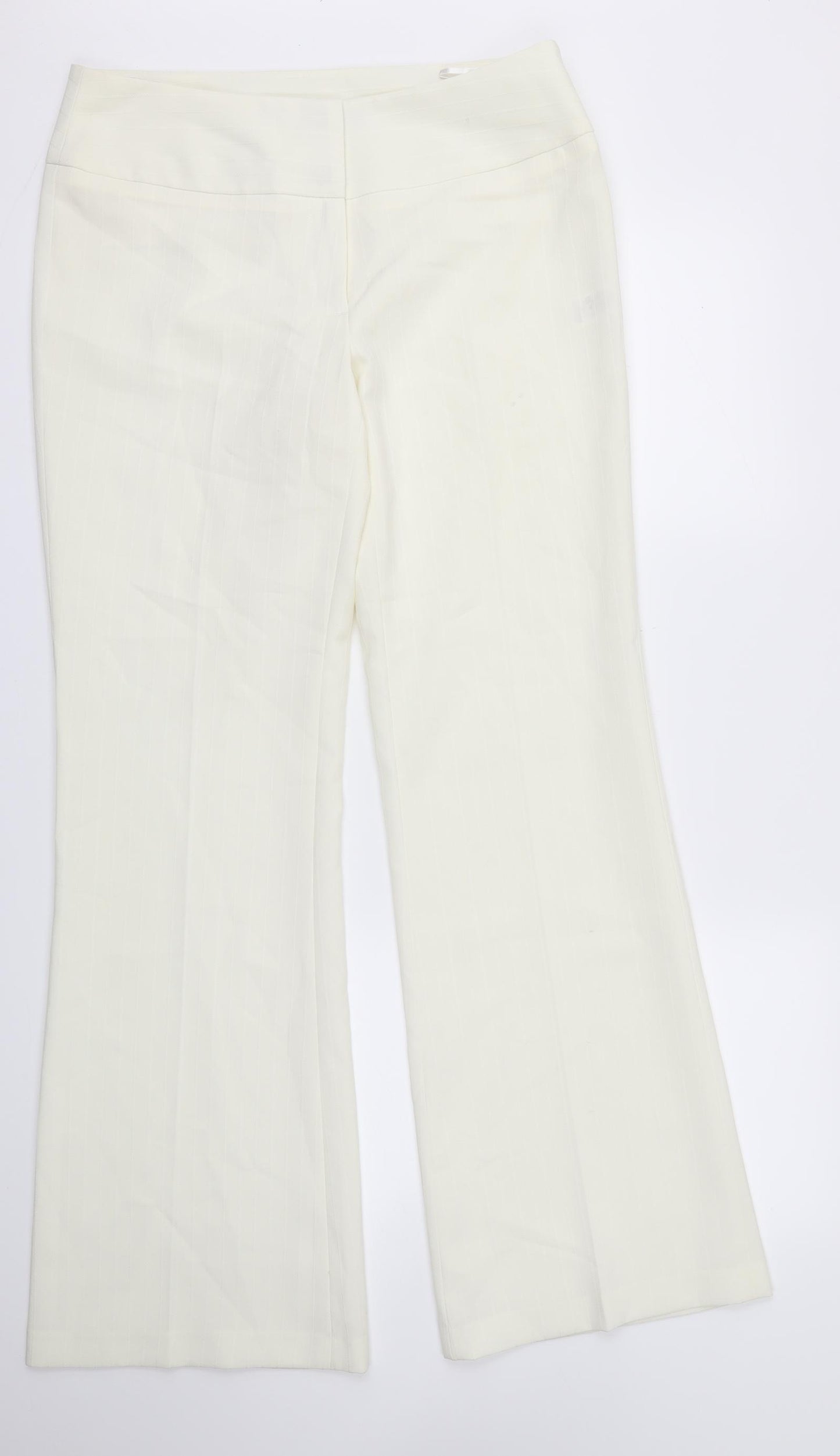 EVIE  Womens Ivory   Trousers  Size 12 L31 in