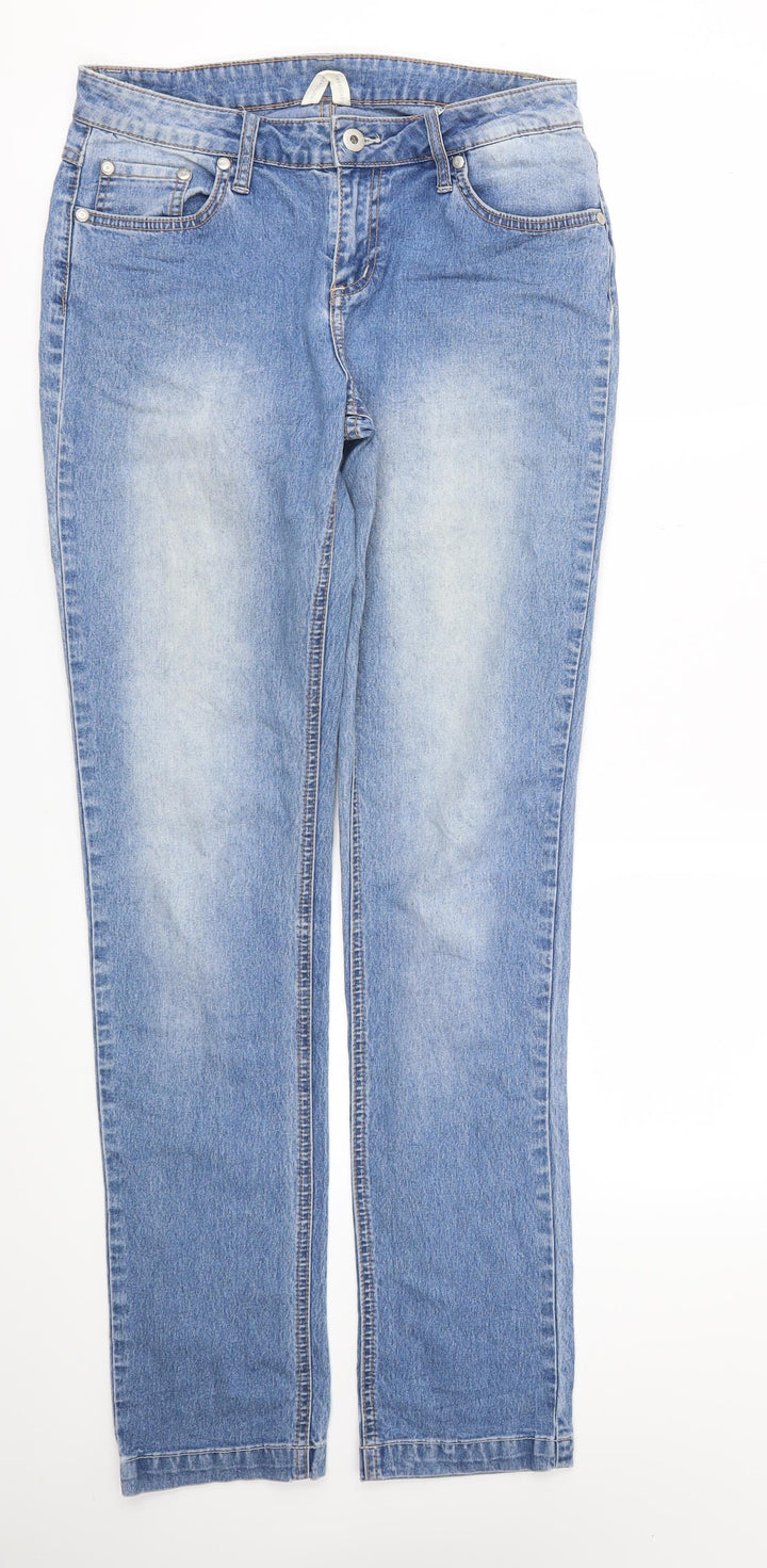 FREE QUENT Womens Blue Skinny Jeans Size 27 L32 in