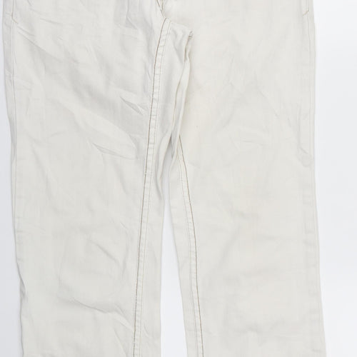 FIVE Womens Ivory   Skinny Jeans Size 10 L25 in