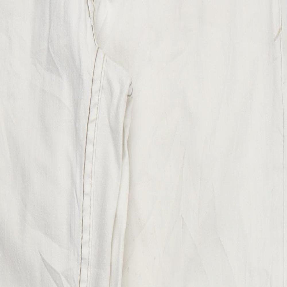 FIVE Womens Ivory   Skinny Jeans Size 10 L25 in