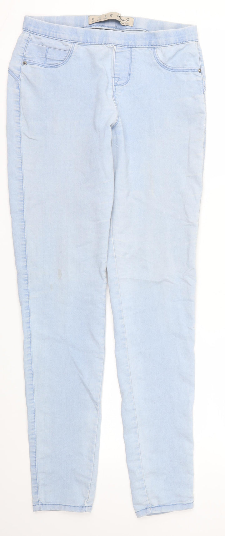 DENIM &CO Womens Blue Skinny Jeans Size 8 L30 in