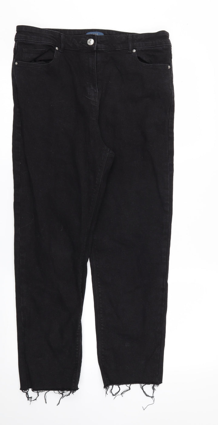 Papaya Womens Black   Skinny Jeans Size 14 L25 in