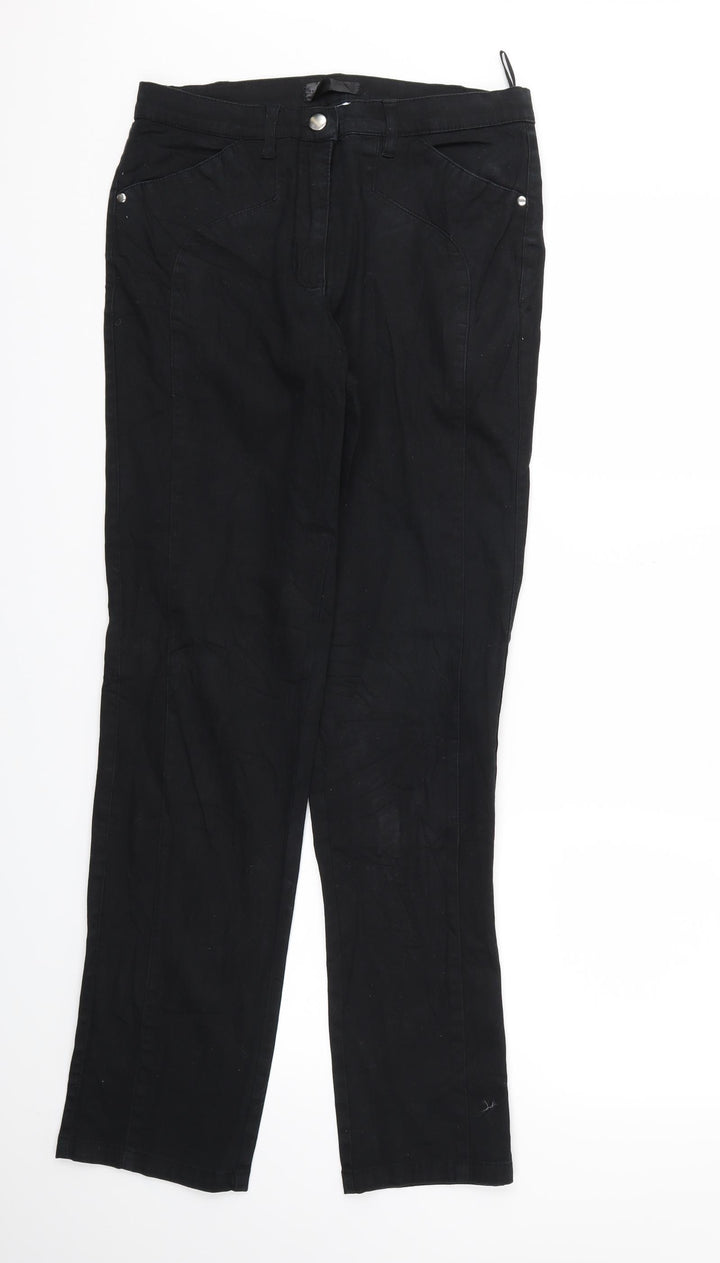 Preworn Womens Black Skinny Jeans Size 12 L31 in
