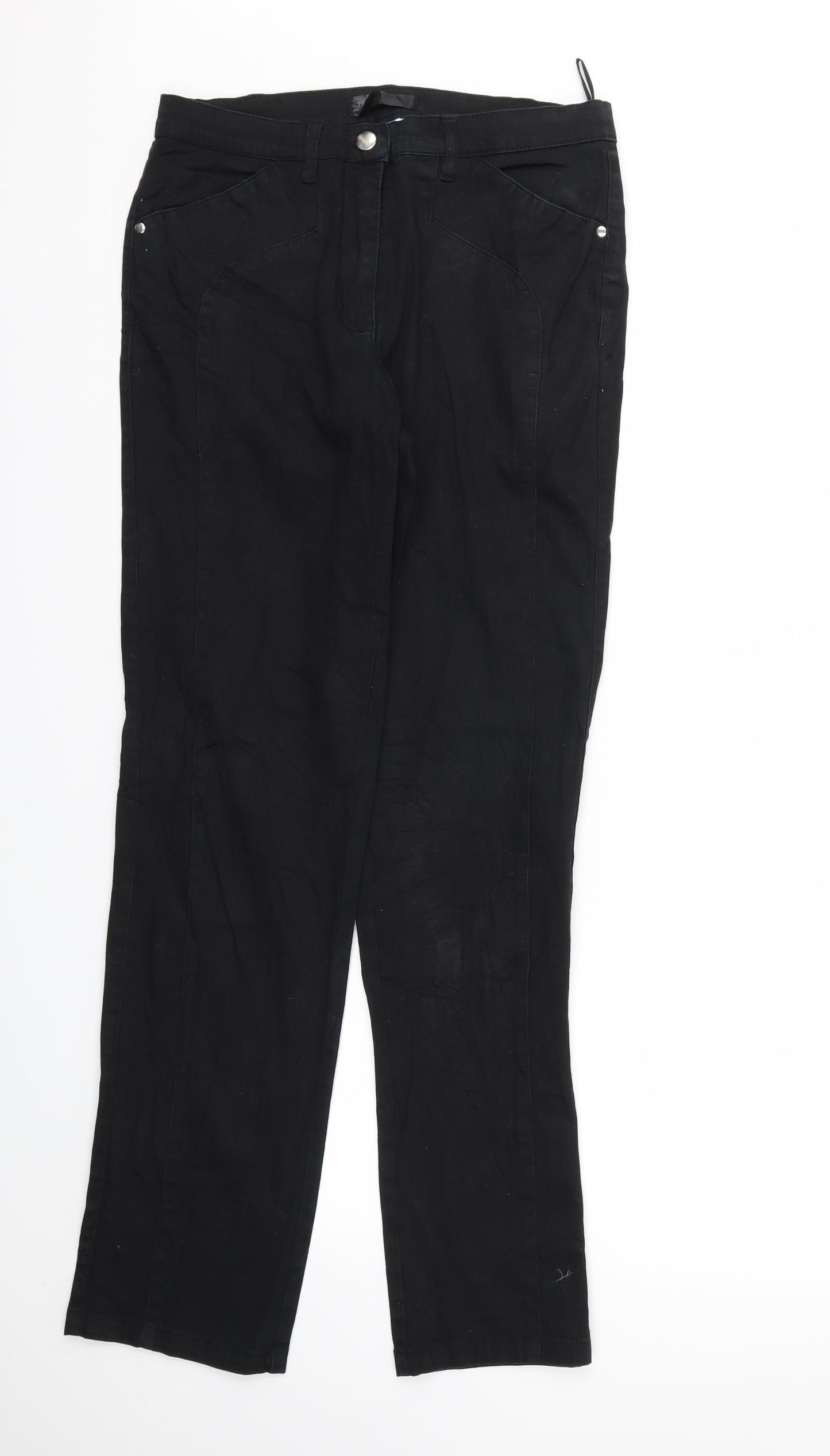 Preworn Womens Black   Skinny Jeans Size 12 L31 in
