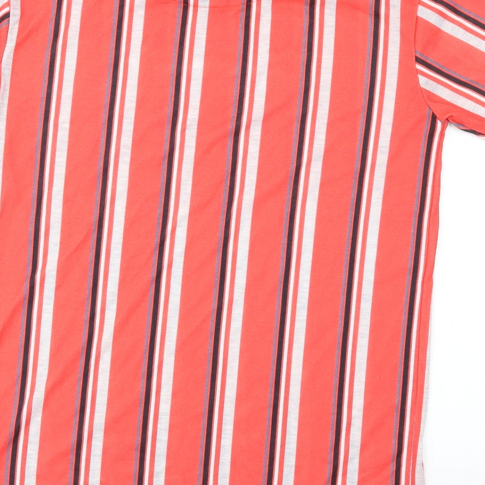 George Boys Red Striped  Basic T-Shirt Size 13-14 Years
