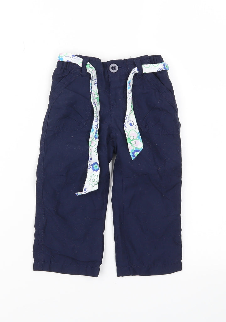 Early Days Blue Cargo Trousers Size 9-12 Months