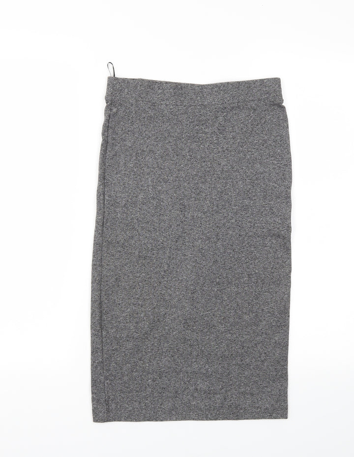 H&M Womens Grey A-Line Skirt Size S - Stretch waistband