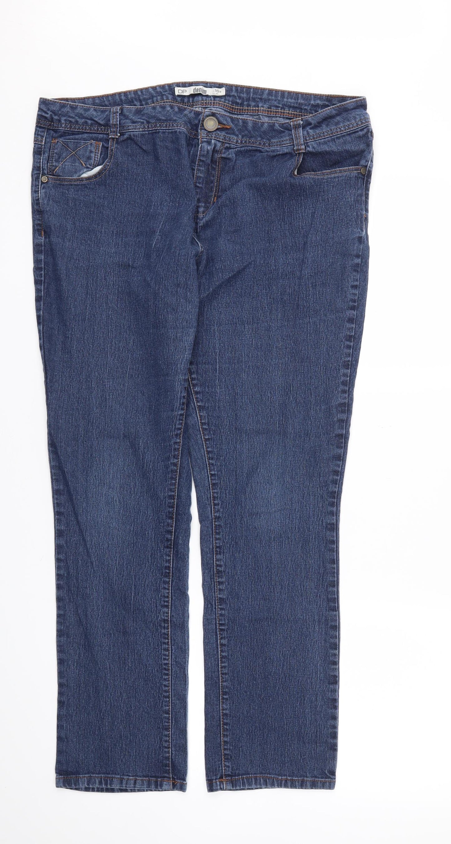 Denim Womens Blue   Straight Jeans Size 16 L28 in