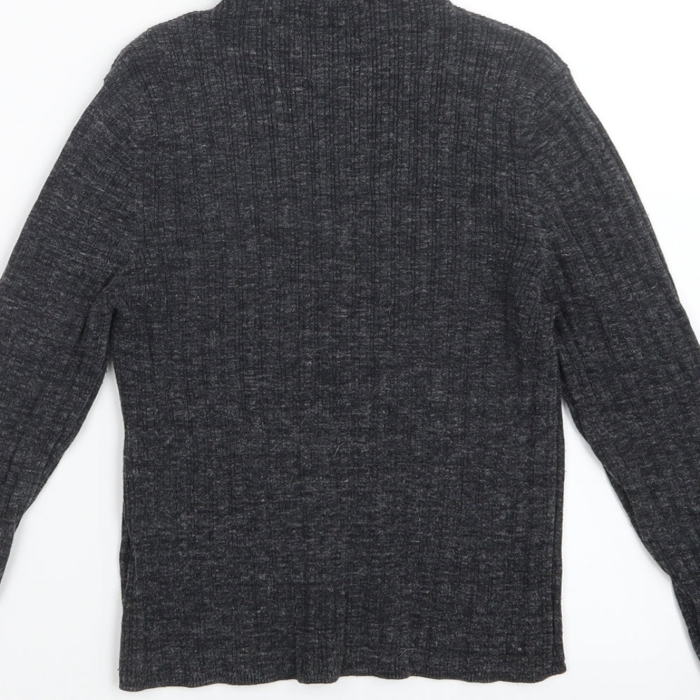 New Look Womens Grey  Knit Pullover Jumper Size 10