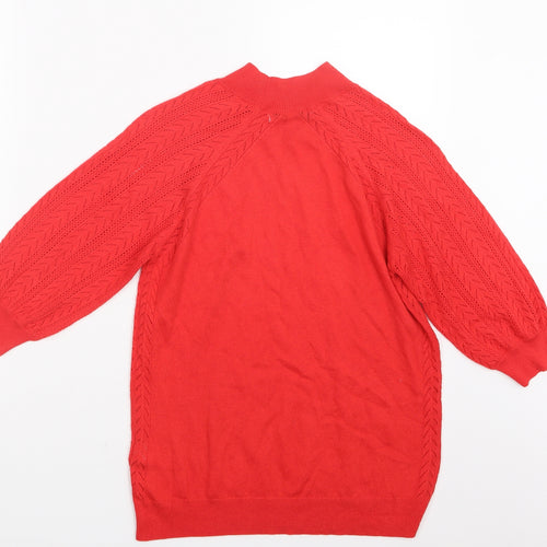 NEXT Womens Red  Knit Pullover Jumper Size 10
