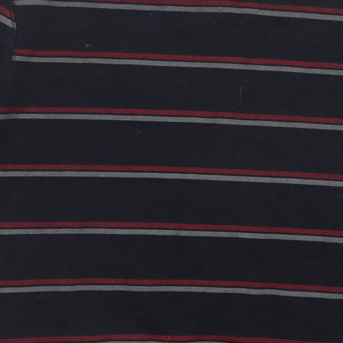 Lincoln Mens Red Striped Knit Pullover Jumper Size L