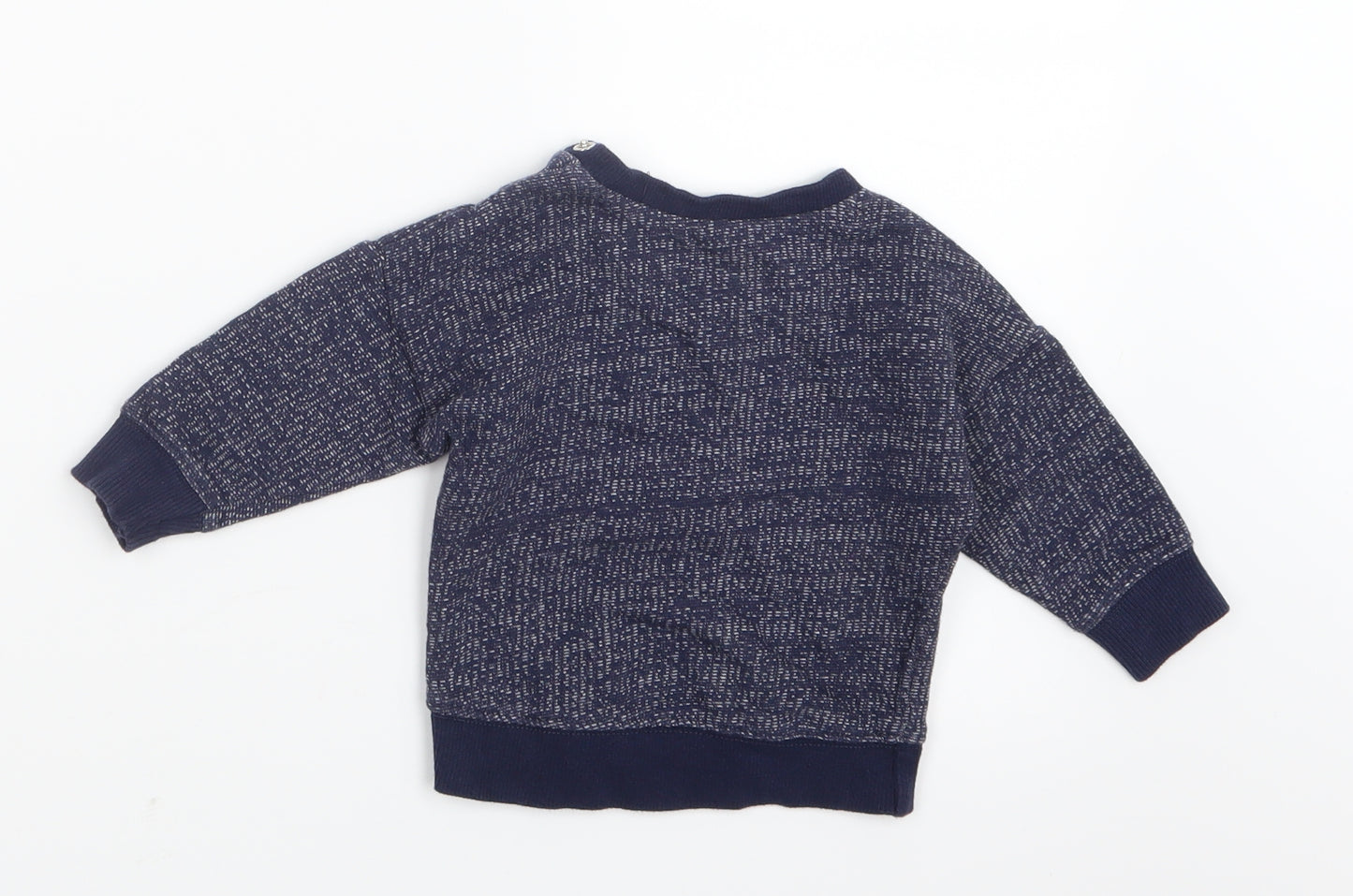 Nutmeg Boys Blue  Knit Pullover Jumper Size 3-6 Months