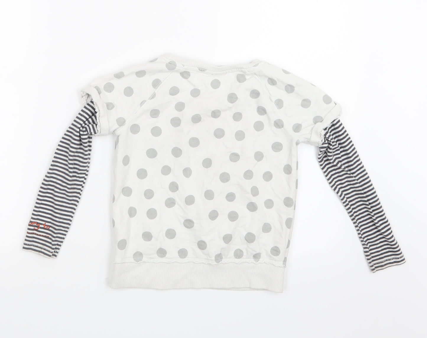 NEXT Girls White   Basic T-Shirt Size 5-6 Years