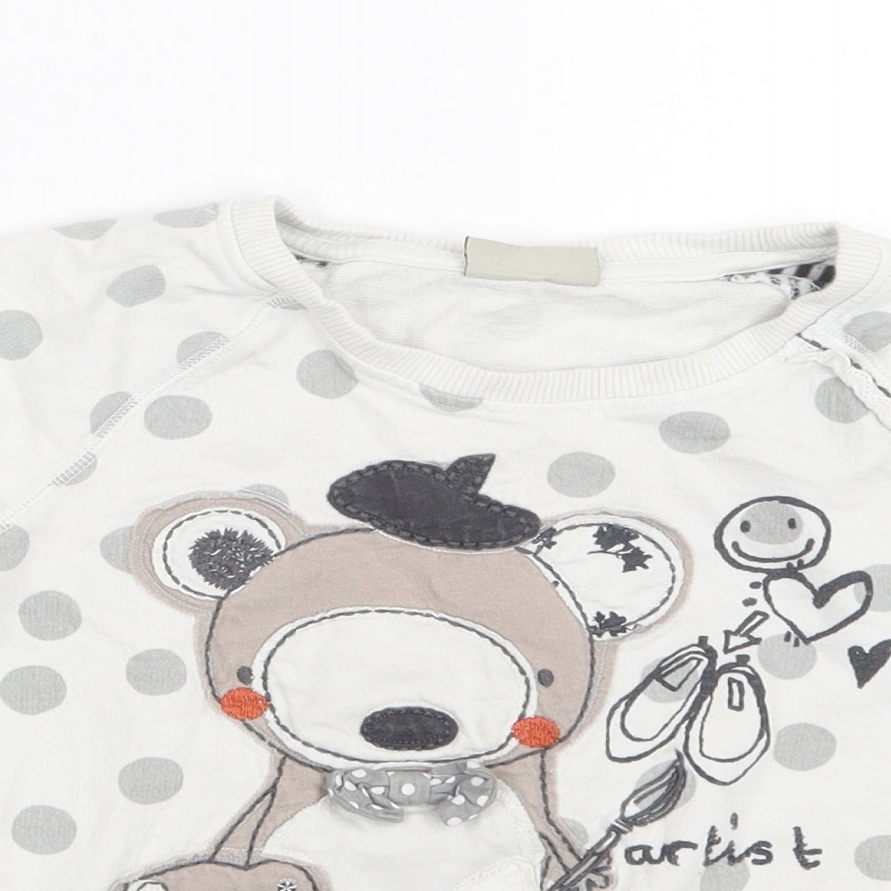 NEXT Girls White   Basic T-Shirt Size 5-6 Years