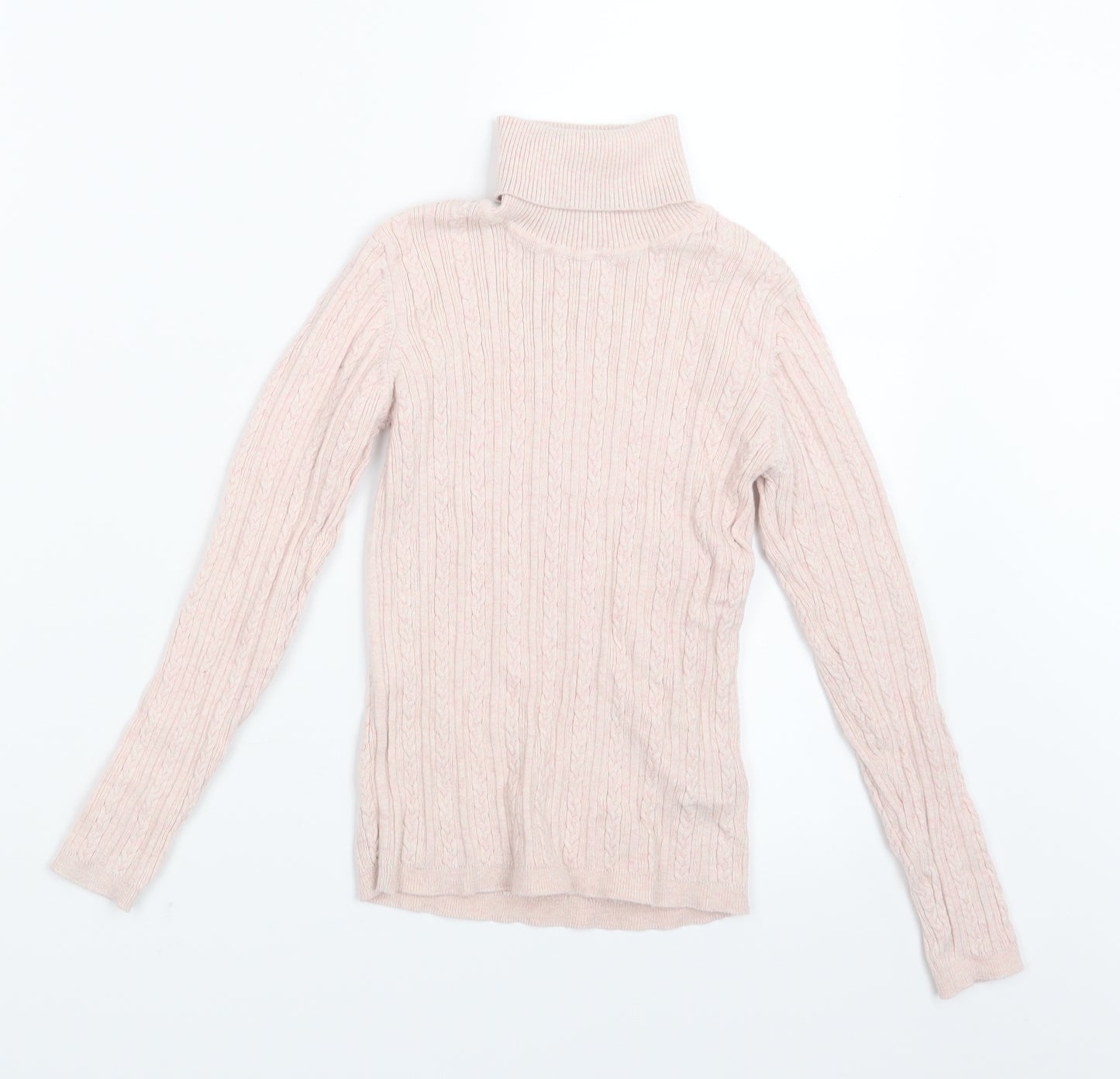 NEXT Girls Pink  Knit Pullover Jumper Size 8-9 Years