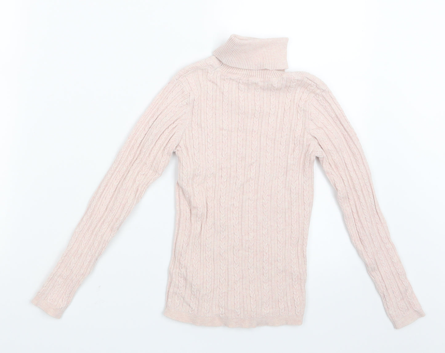 NEXT Girls Pink  Knit Pullover Jumper Size 8-9 Years