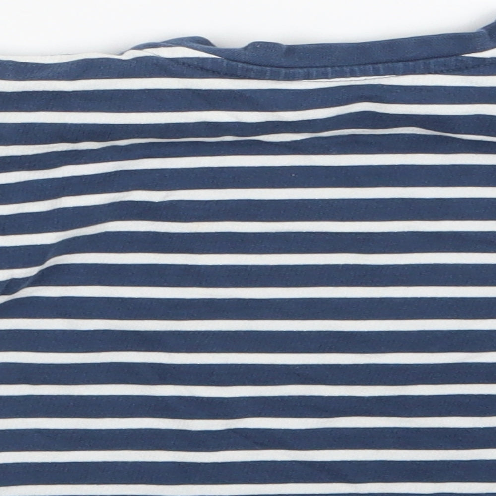 Marks and Spencer Boys Blue Striped  Pullover Jumper Size 3-6 Months