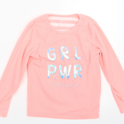 Primark Girls Pink Geometric  Top Pyjama Top Size 8-9 Years