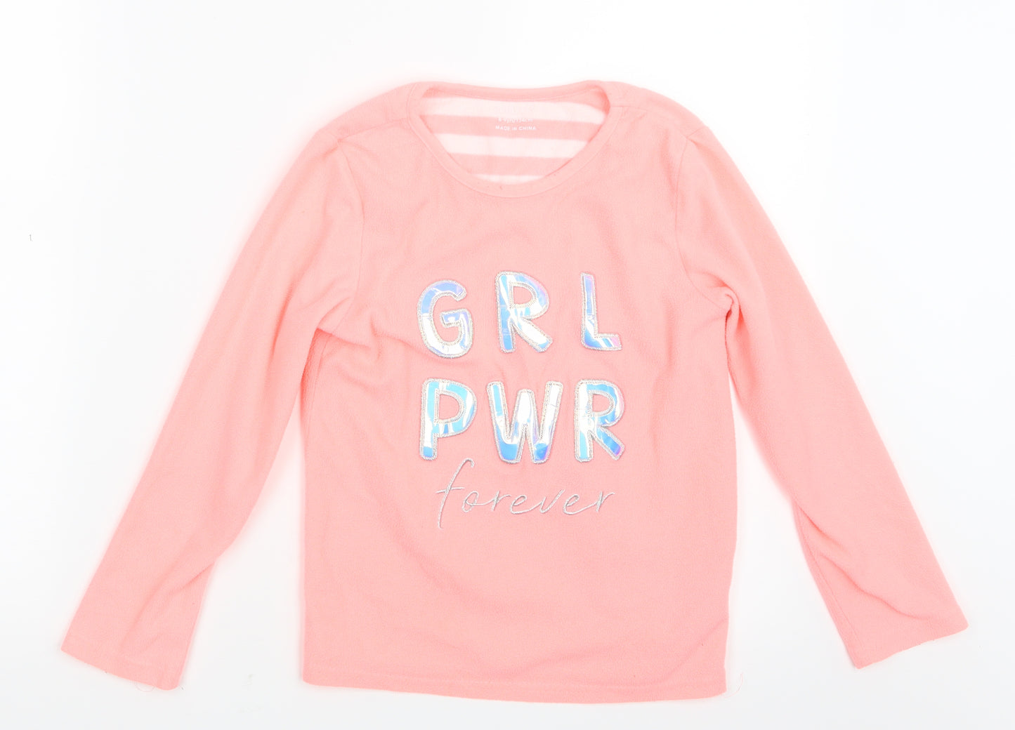 Primark Girls Pink Geometric  Top Pyjama Top Size 8-9 Years