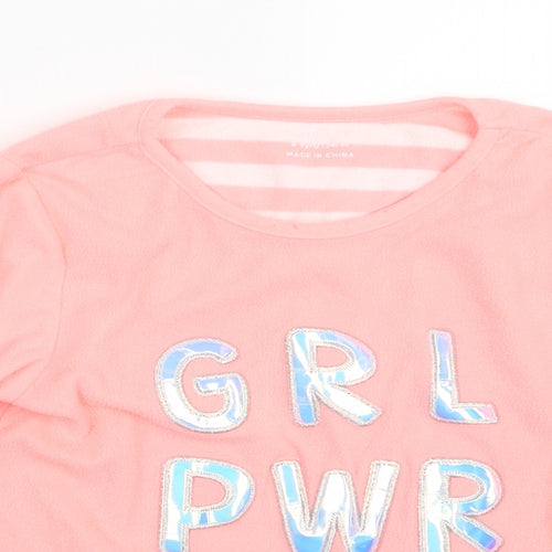 Primark Girls Pink Geometric  Top Pyjama Top Size 8-9 Years