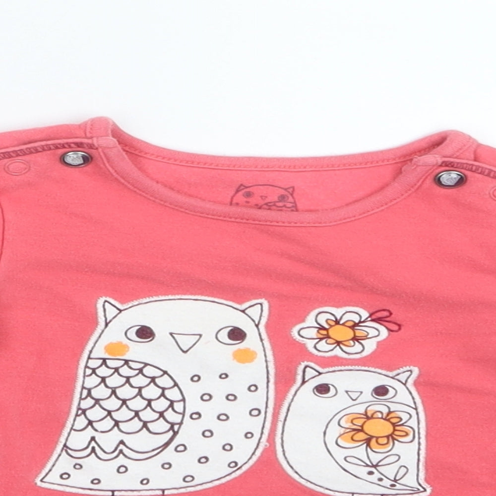 Marks and Spencer Girls Pink   Basic T-Shirt Size 3-6 Months