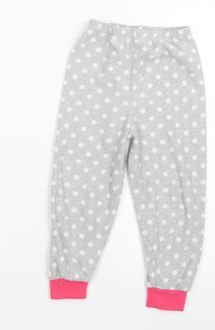 Young Dimension Girls Grey Spotted Capri Pyjama Pants Size 3-4 Years