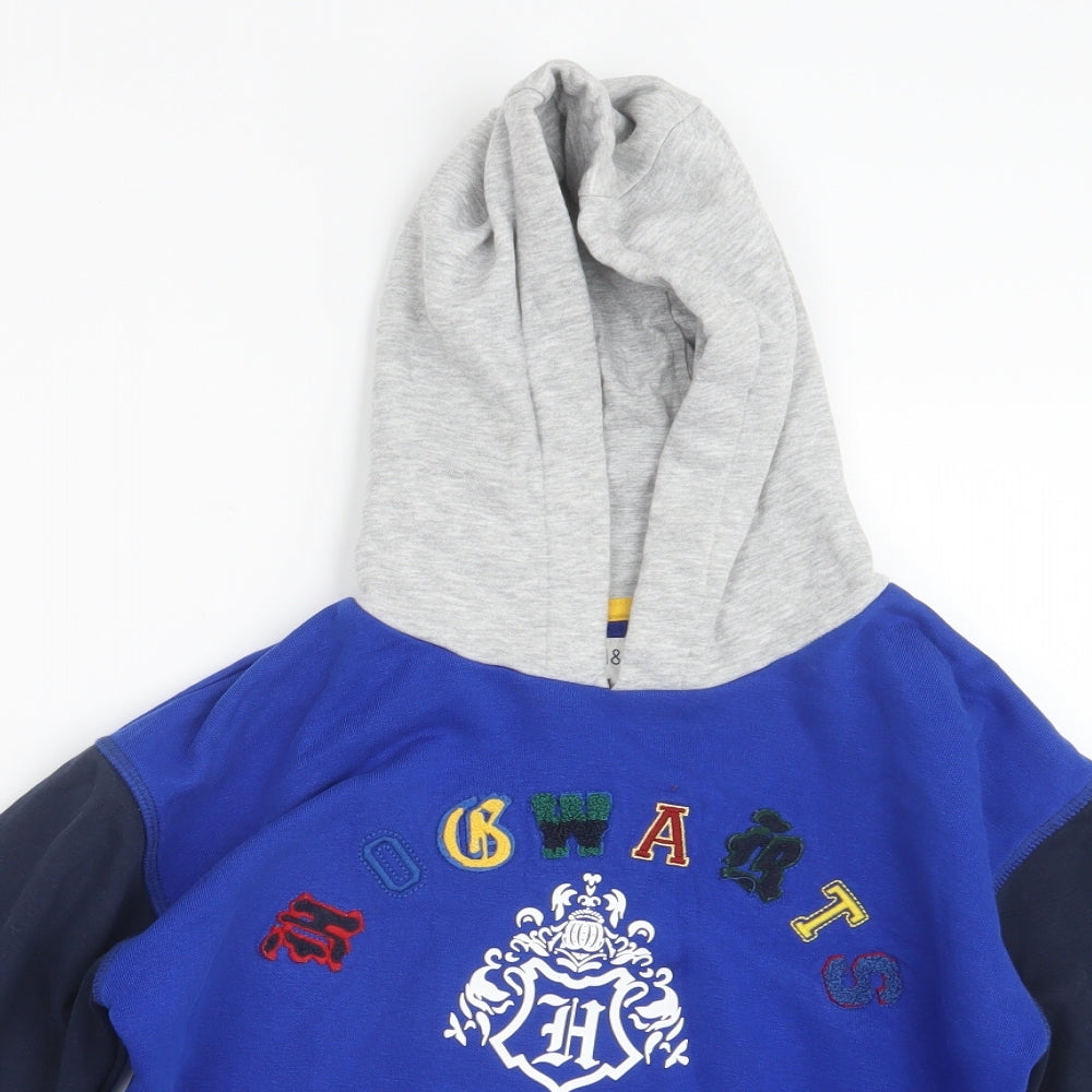 Marks and Spencer Boys Blue   Pullover Hoodie Size 7-8 Years  - Harry Potter