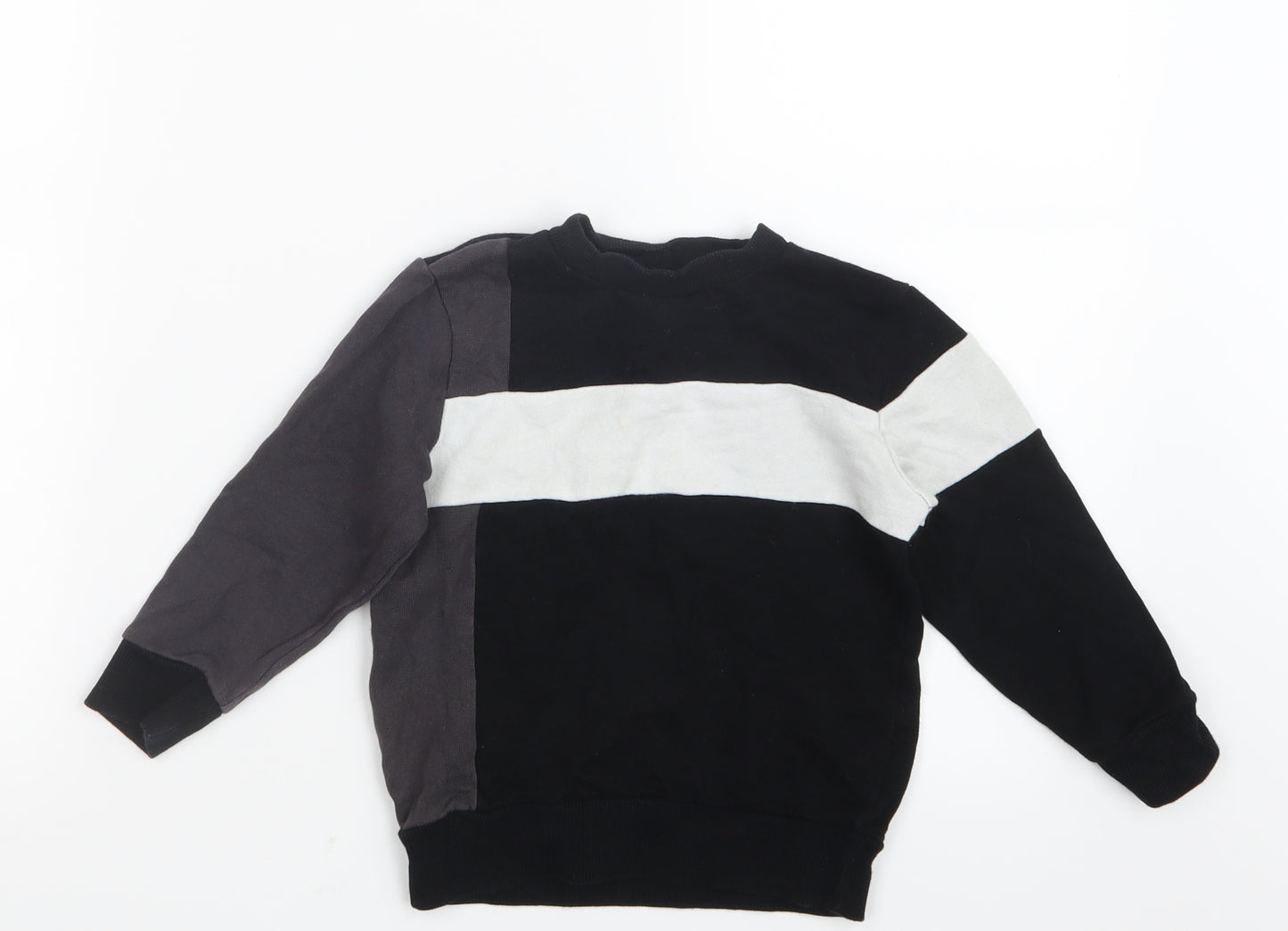 NEXT Boys Black   Pullover Jumper Size 2-3 Years