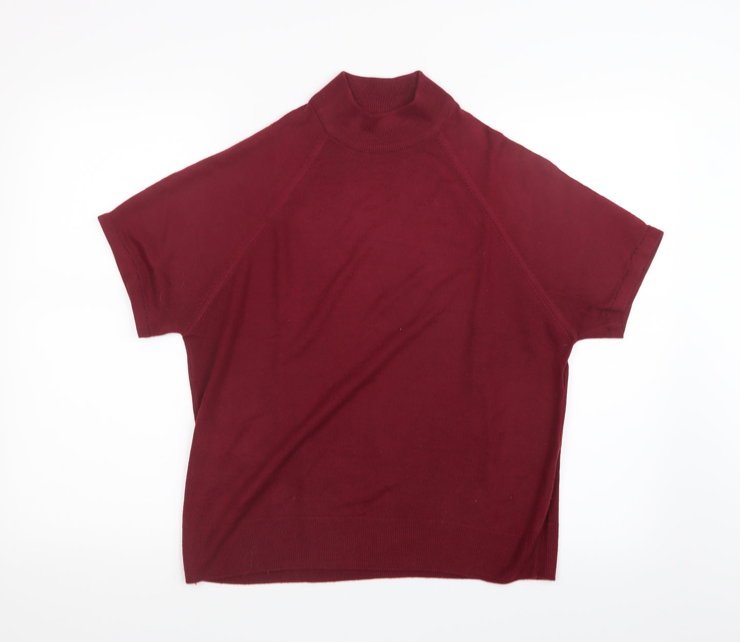 Marks and Spencer Womens Red  Knit Pullover Jumper Size 14