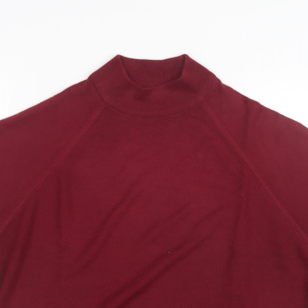 Marks and Spencer Womens Red  Knit Pullover Jumper Size 14