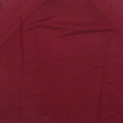 Marks and Spencer Womens Red  Knit Pullover Jumper Size 14