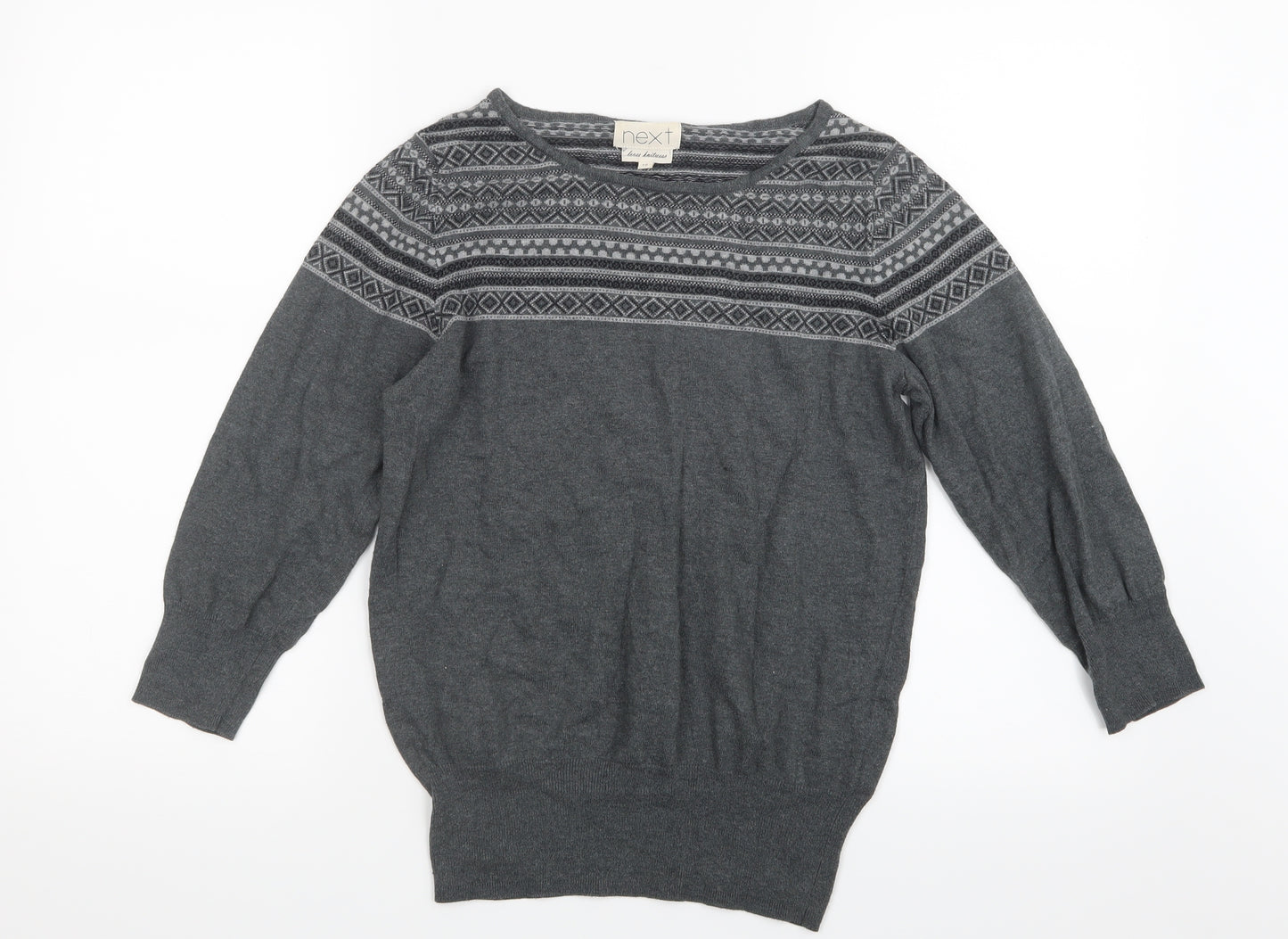 NEXT Womens Grey  Knit Pullover Jumper Size 10